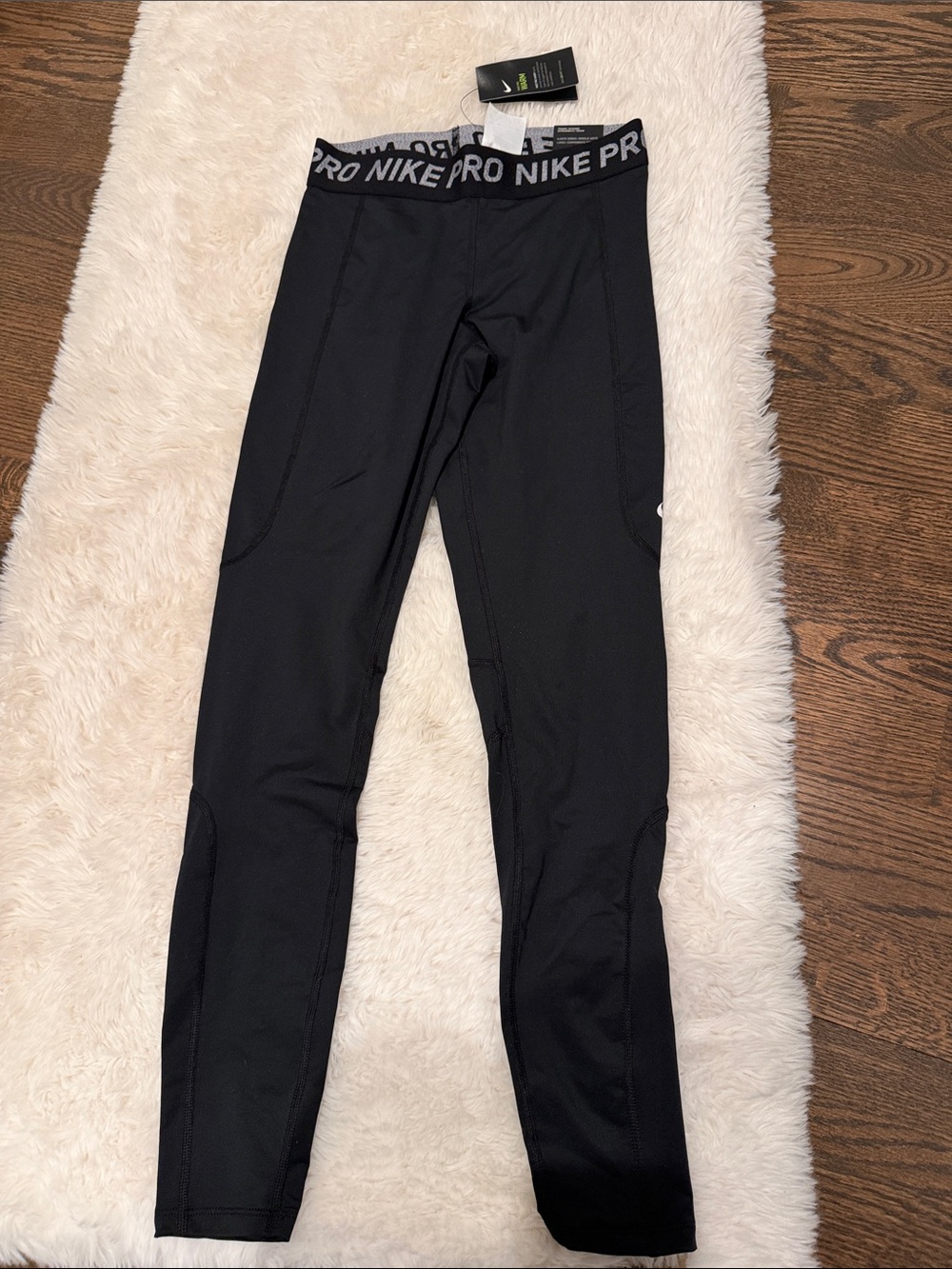 Nike Black 'Pro' Logo Performance Leggings